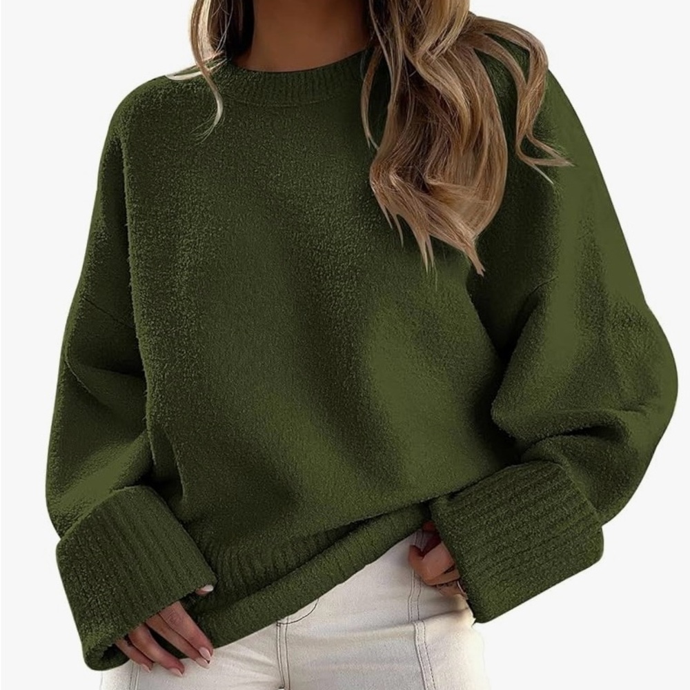 LILLUSORY Women's Oversized Sweaters Fuzzy Chunky Warm Pullover Sweater. 2XL.NWT